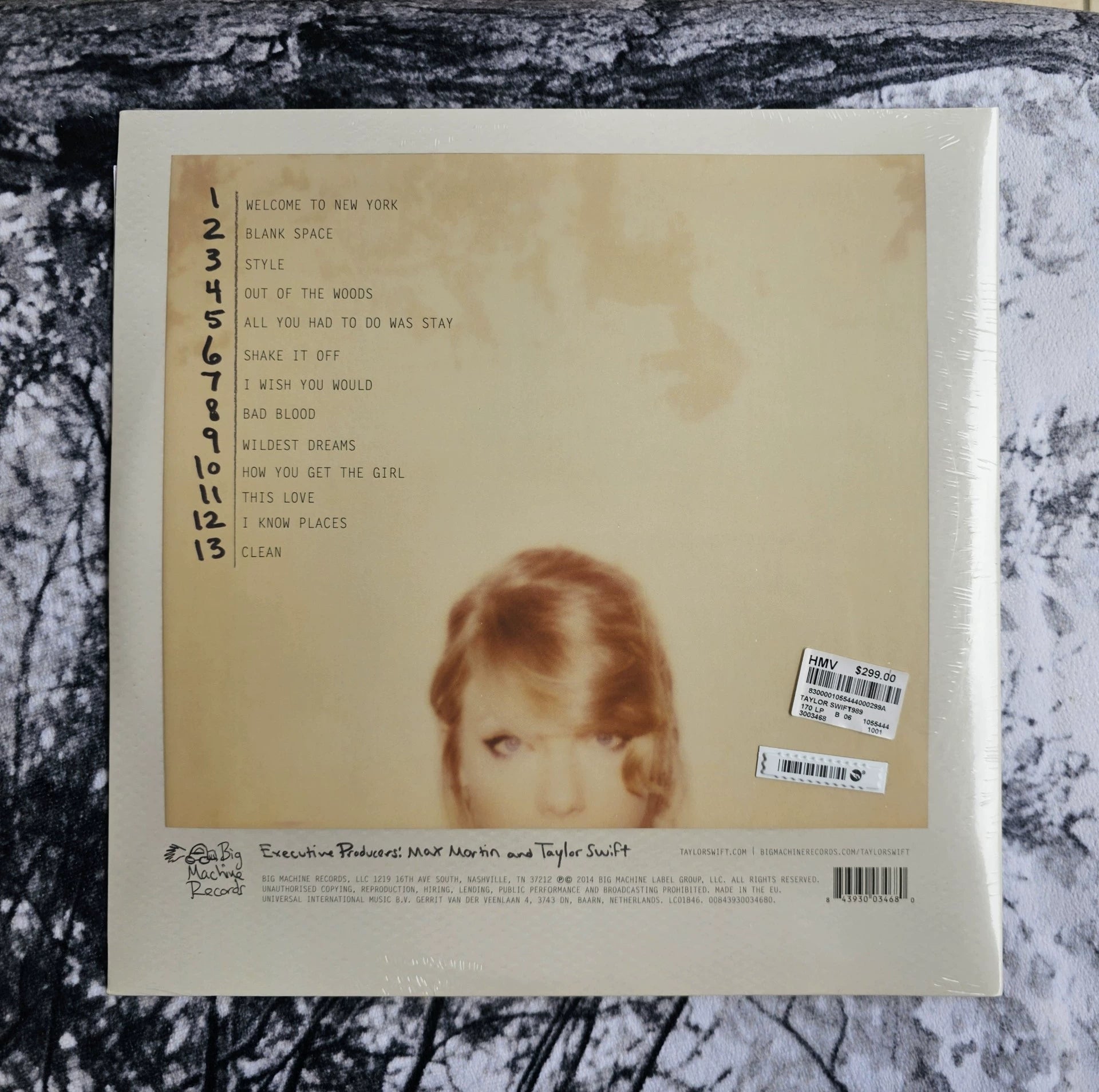 Taylor Swift 1989 RSD EU rear