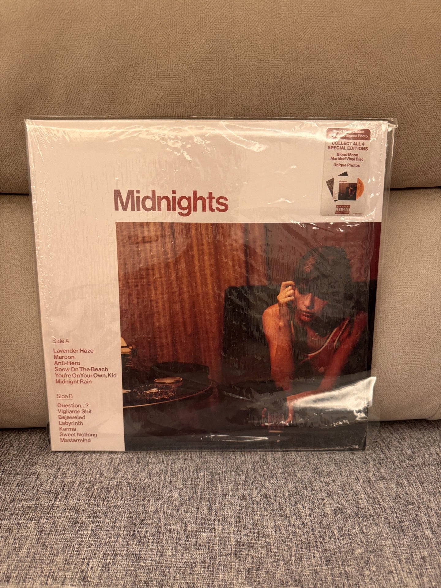 Taylor Swift – Midnights Blood Moon Vinyl with Exclusive Sticker