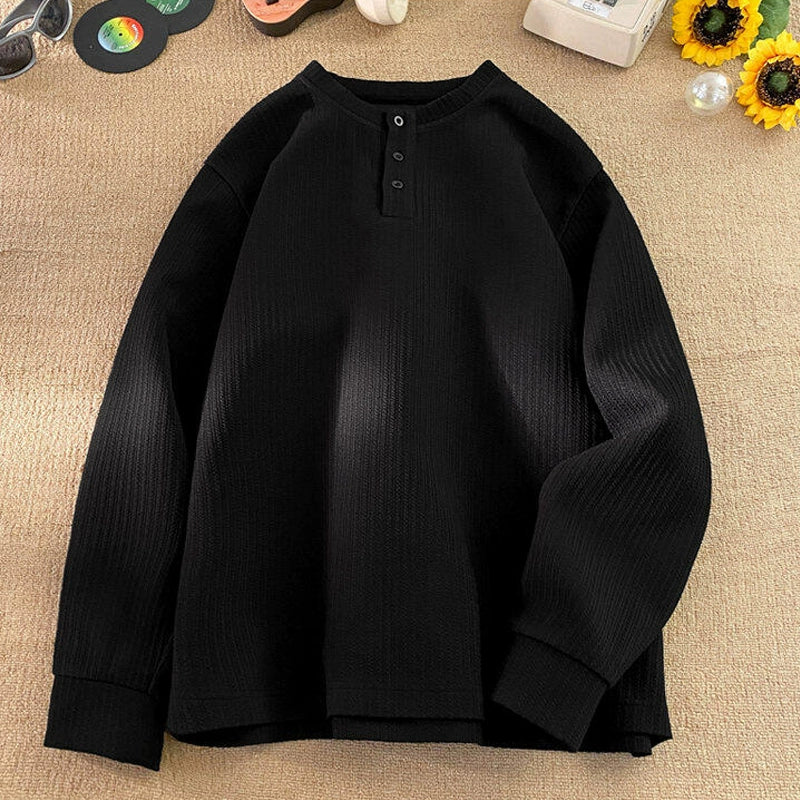 Long-sleeved T-shirt men's autumn and winter velvet high-end white undershirt sweater 2025 new