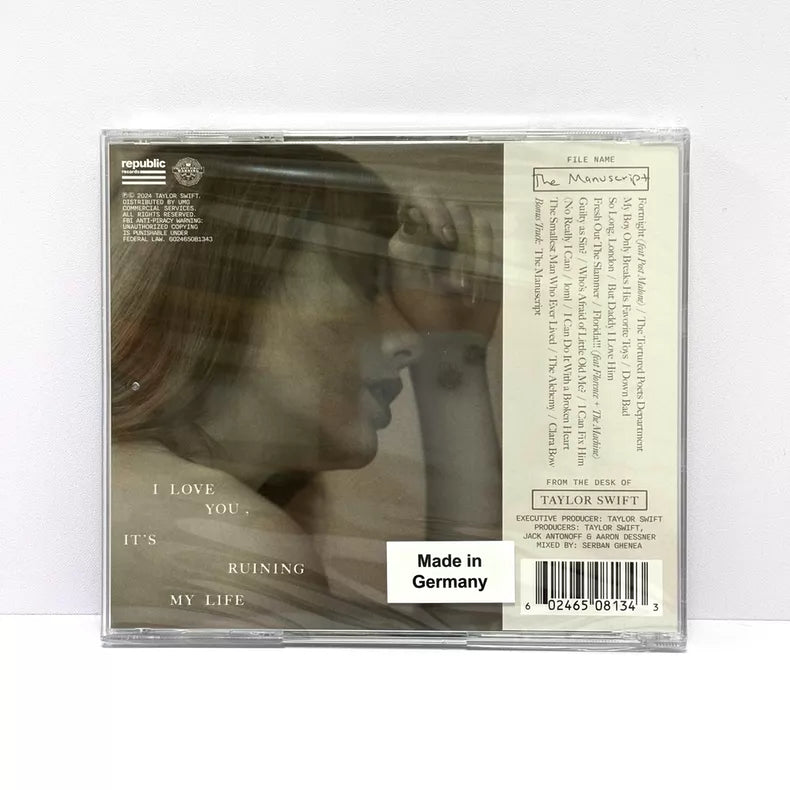 Taylor Swift – The Tortured Poets Department – European CD