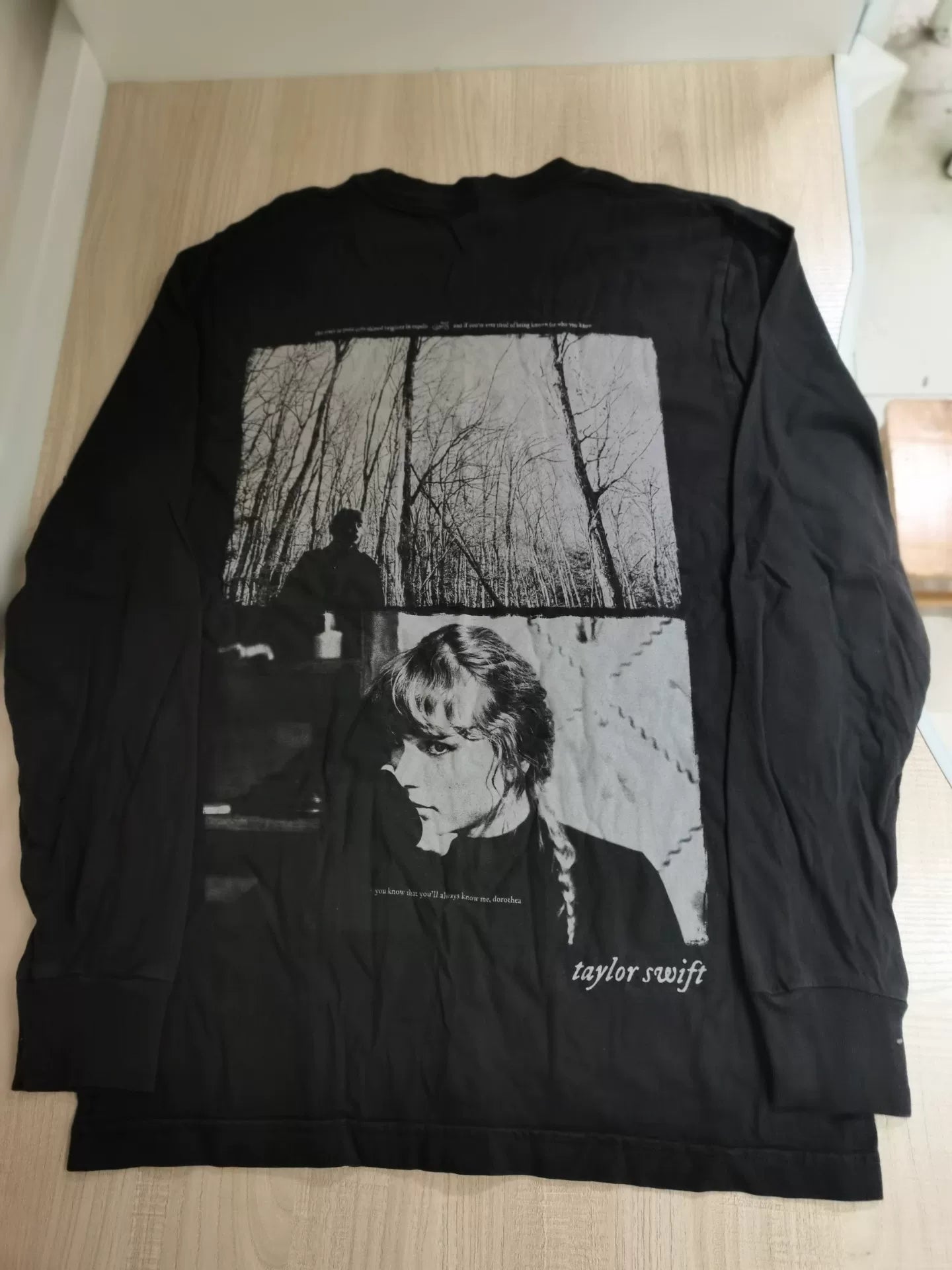 Taylor Swift – Folklore You’ll Always Know Me Long-Sleeve T-Shirt – Size S — main view
