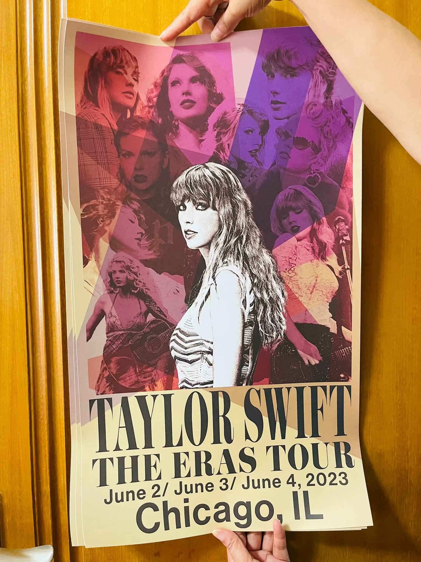 Taylor Swift Eras Tour Chicago official poster