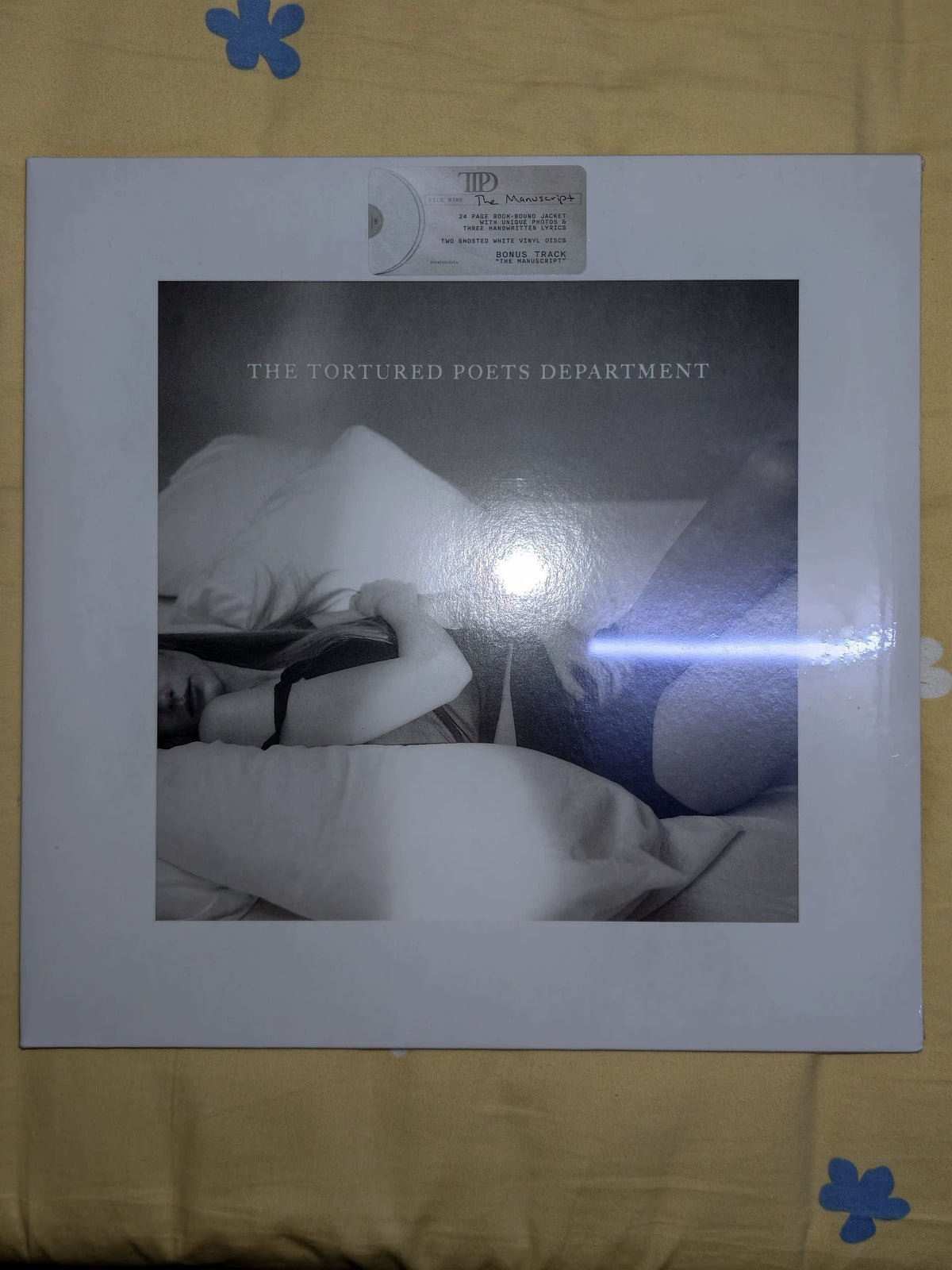 Taylor Swift – The Tortured Poets Department – White 2LP, Seam Split – actual item photo 1