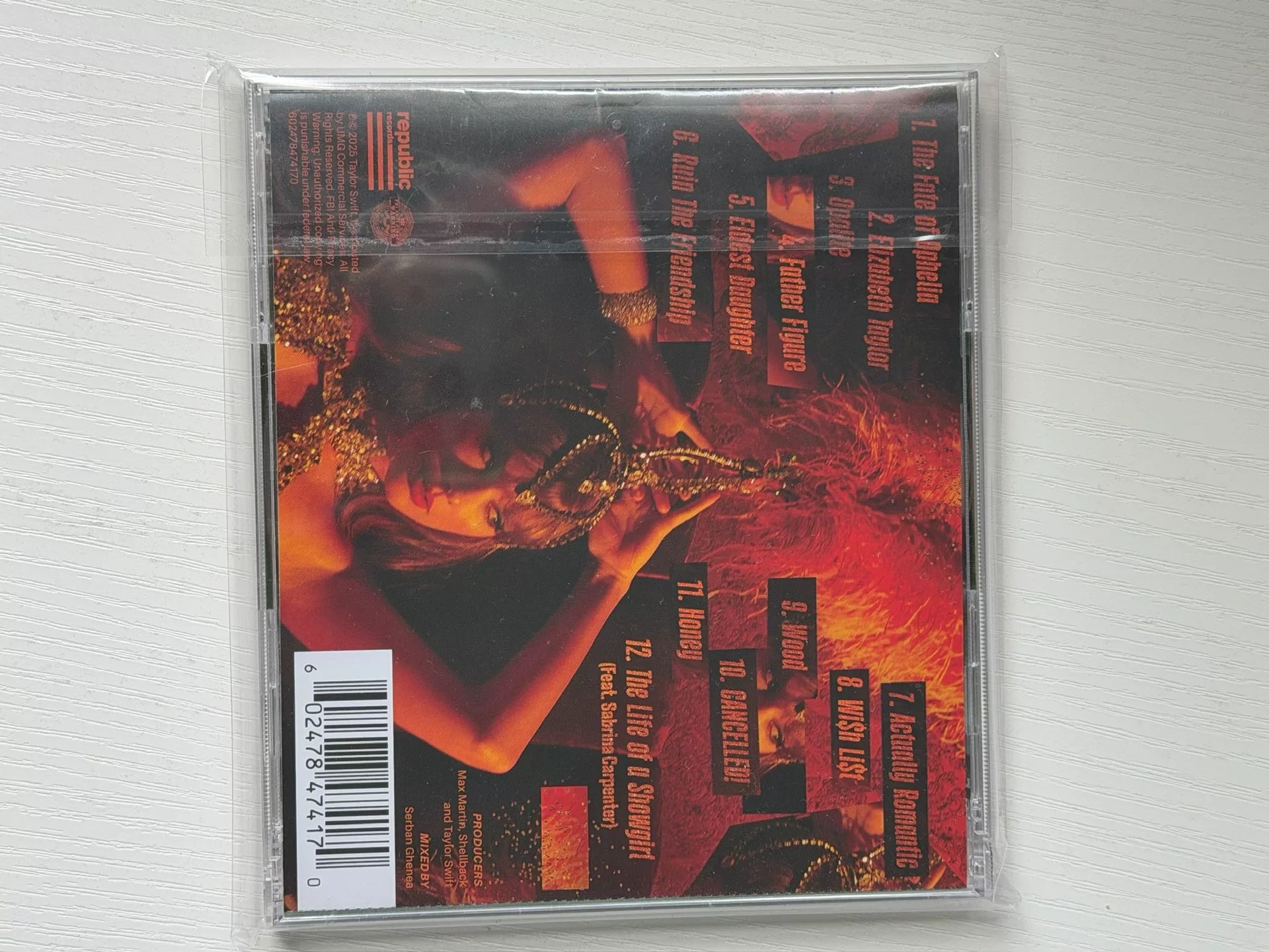 Taylor Swift – The Life of a Showgirl Signed Insert (Version 2)