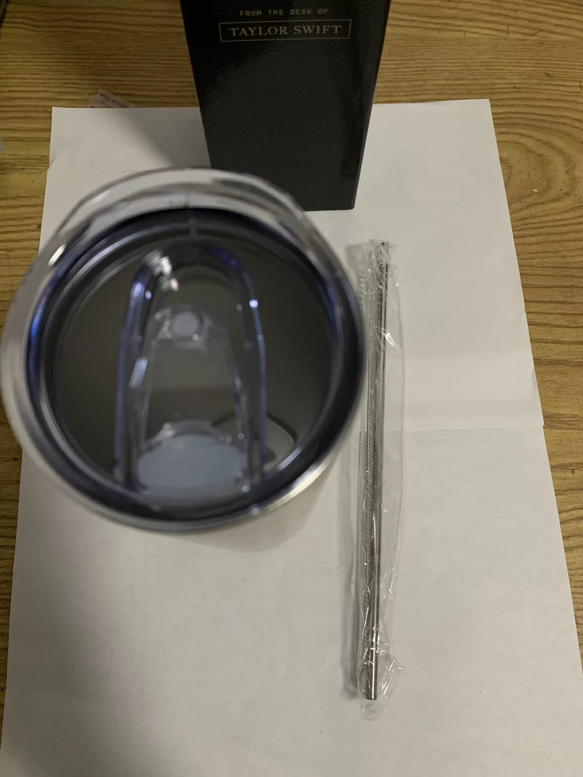 Taylor Swift – The Tortured Poets Department Stainless Steel Tumbler – actual item photograph 2