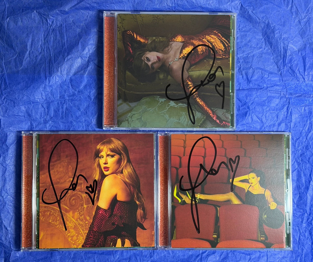 Taylor Swift – The Life of a Showgirl — Three Signed CDs, Covers 2–4 — actual item photo 2