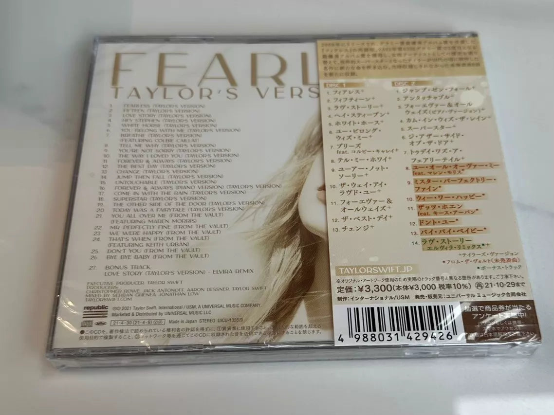 Taylor Swift – Fearless (Taylor's Version) – 2CD – actual item image 2
