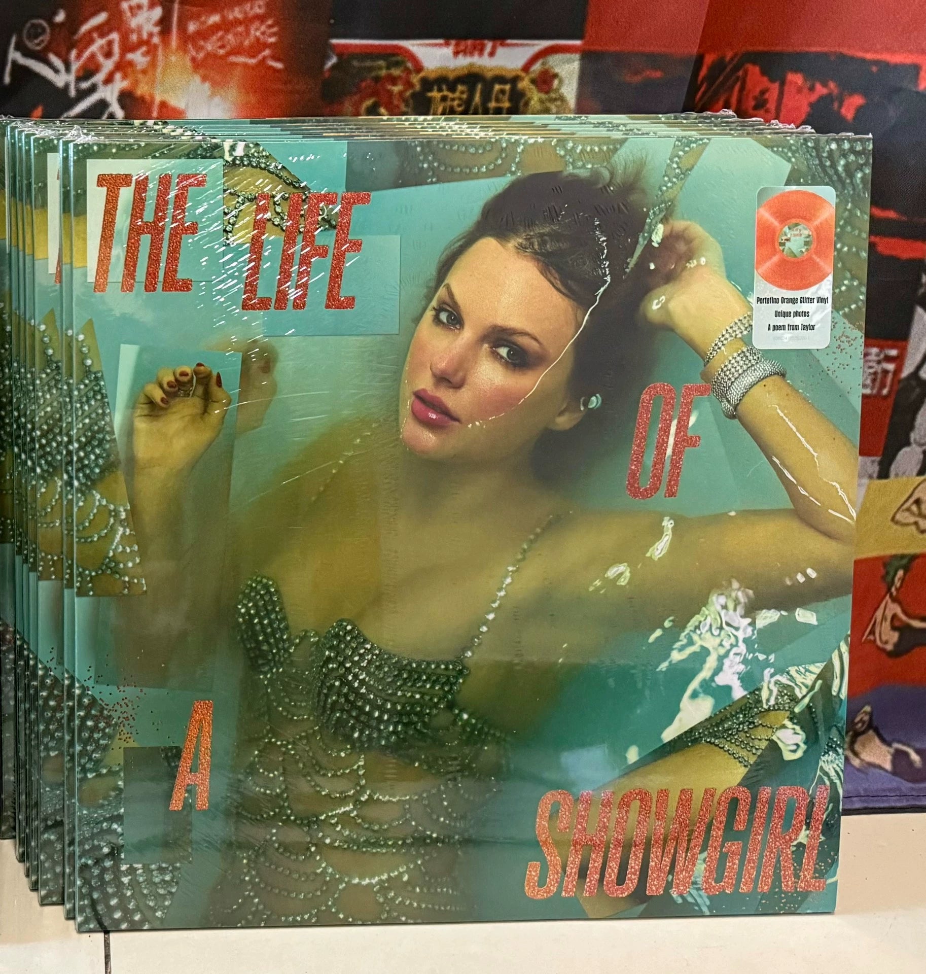 Taylor Swift – The Life of a Showgirl Limited Color Vinyl LP — front view