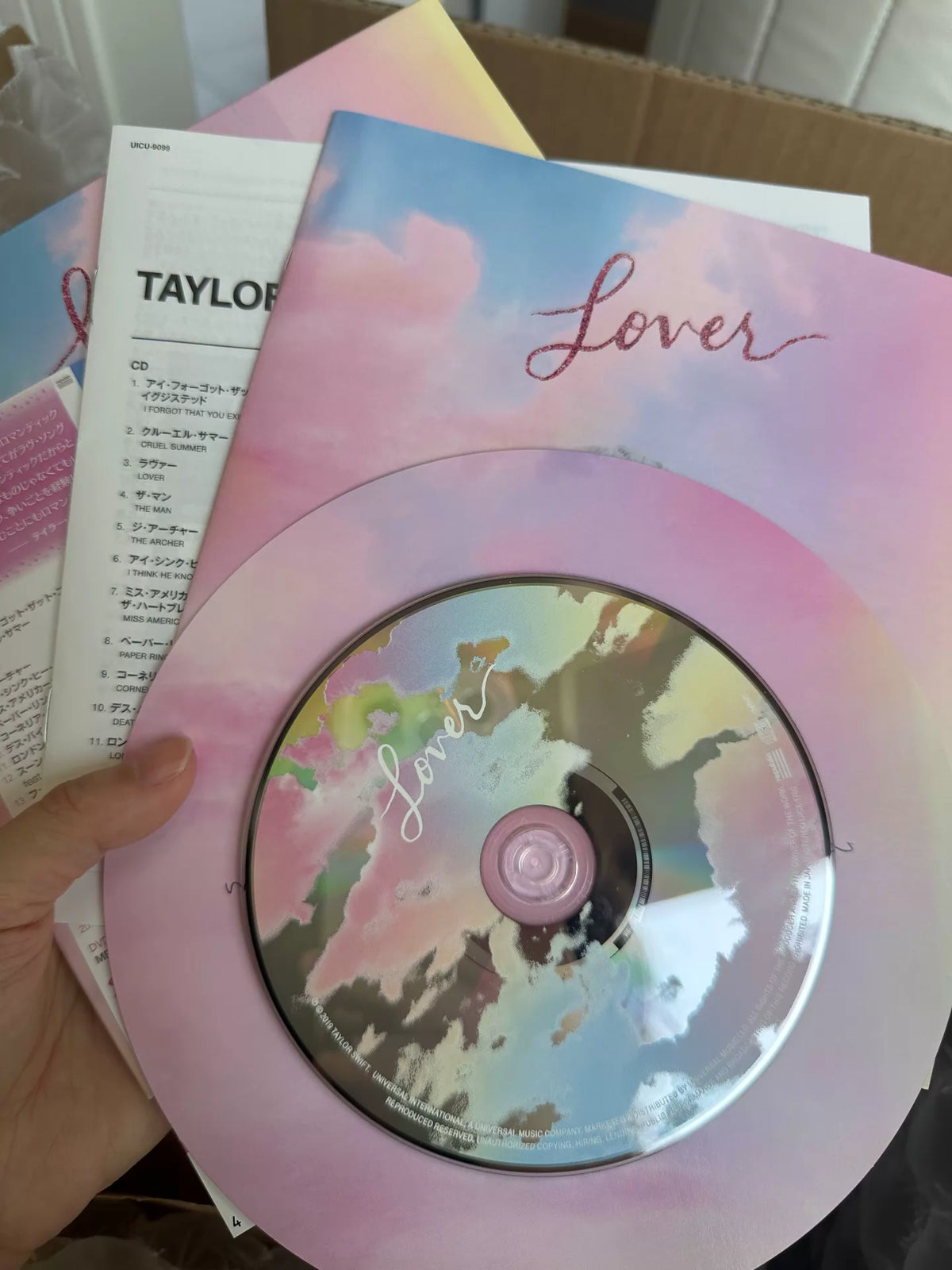 Taylor Swift – Lover – Japanese Limited Edition CD and DVD – actual item photograph 6