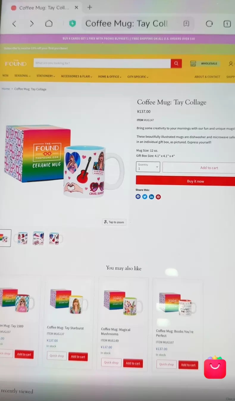 Taylor Swift-Themed – Ceramic Mug