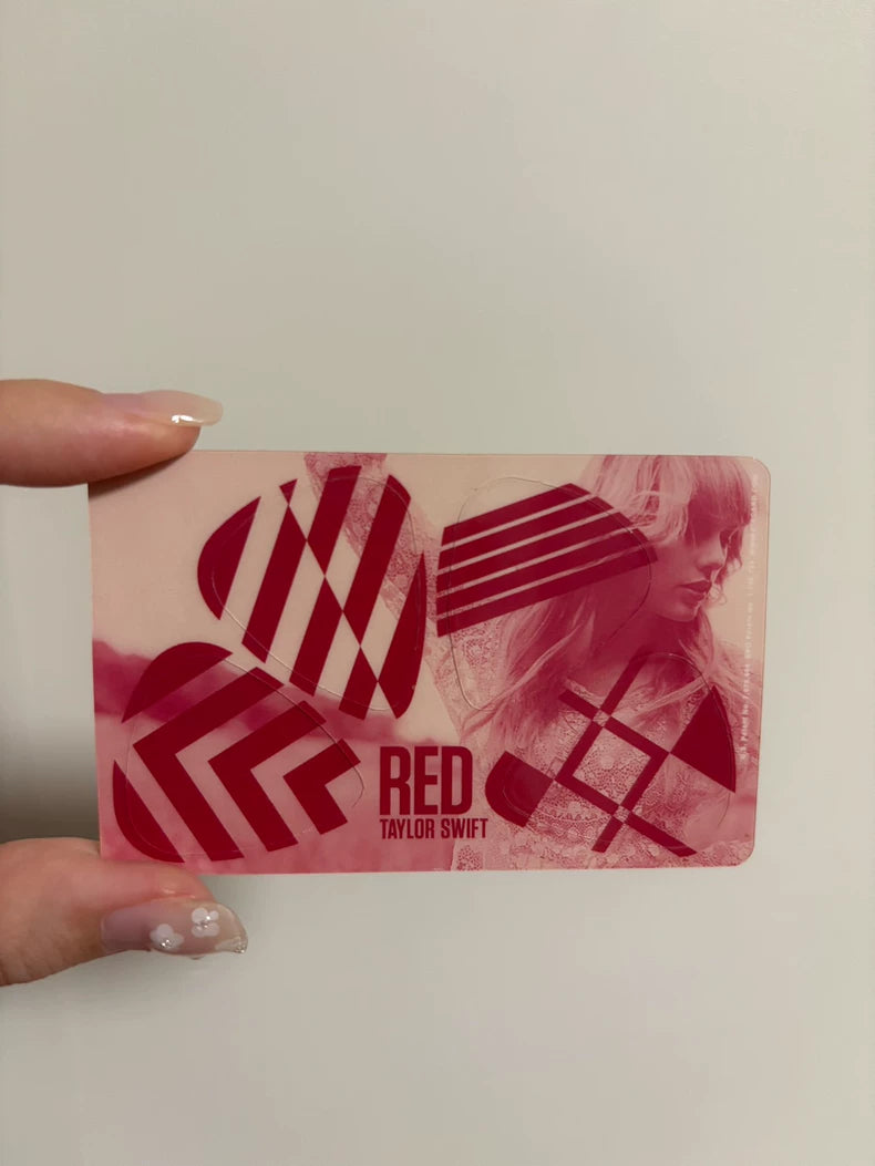 Taylor Swift – RED Walmart ZinePak Guitar Pick Card – actual product photo 2