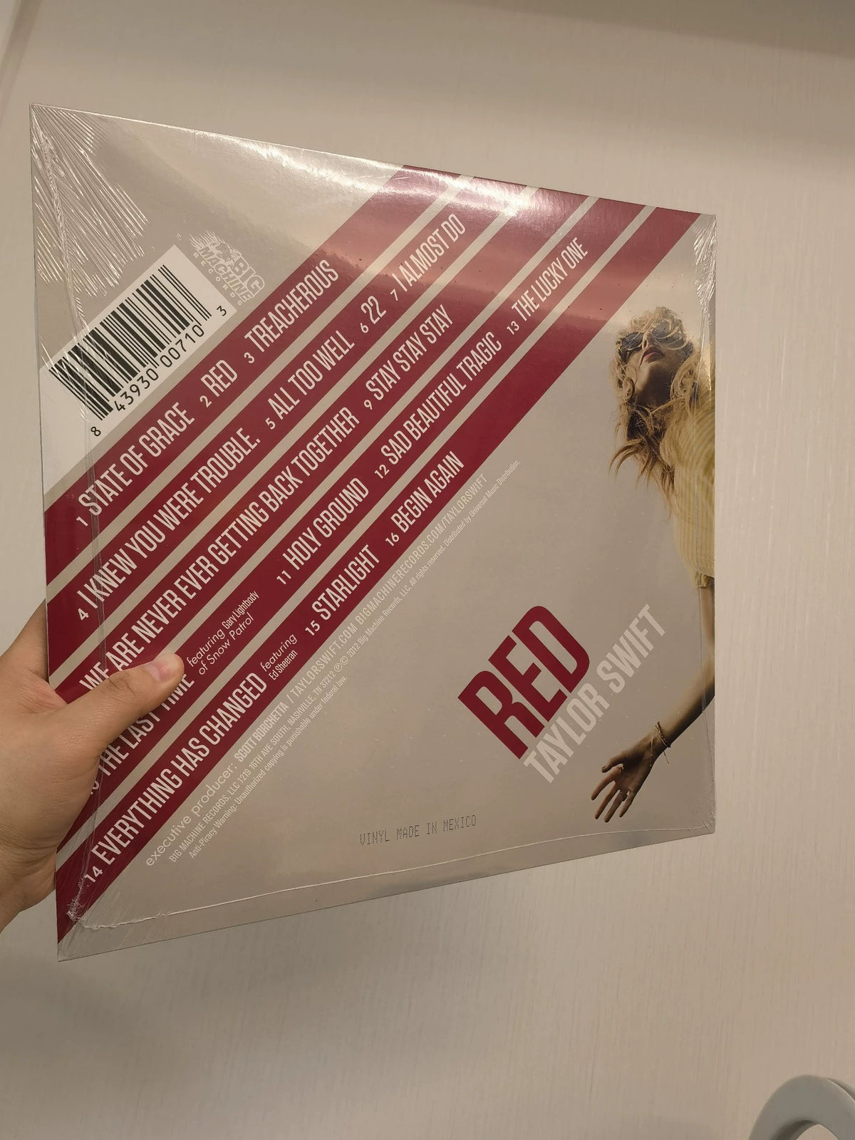 Taylor Swift – Red – Original Album 2LP – actual item photograph 2