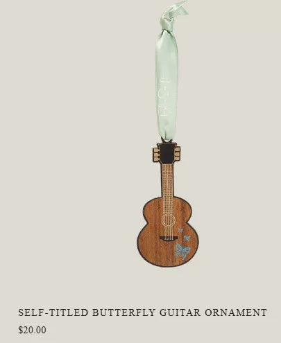 Taylor Swift – Debut Butterfly Guitar Ornament — main view