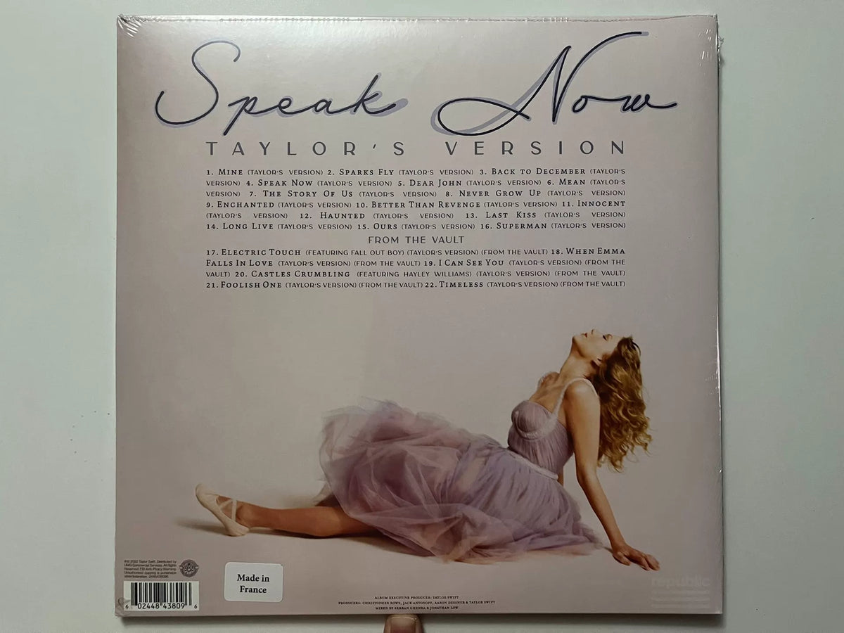 Taylor Swift – Speak Now (Taylor’s Version) – Target Lilac 3LP – actual item photograph 2