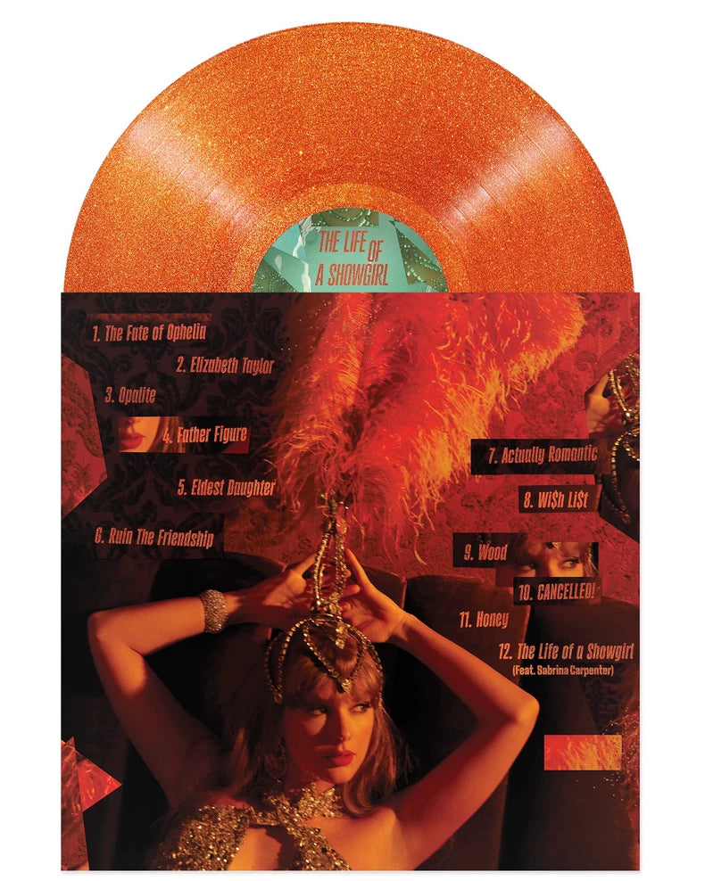 Taylor Swift – The Life of a Showgirl – Orange Glitter Vinyl LP