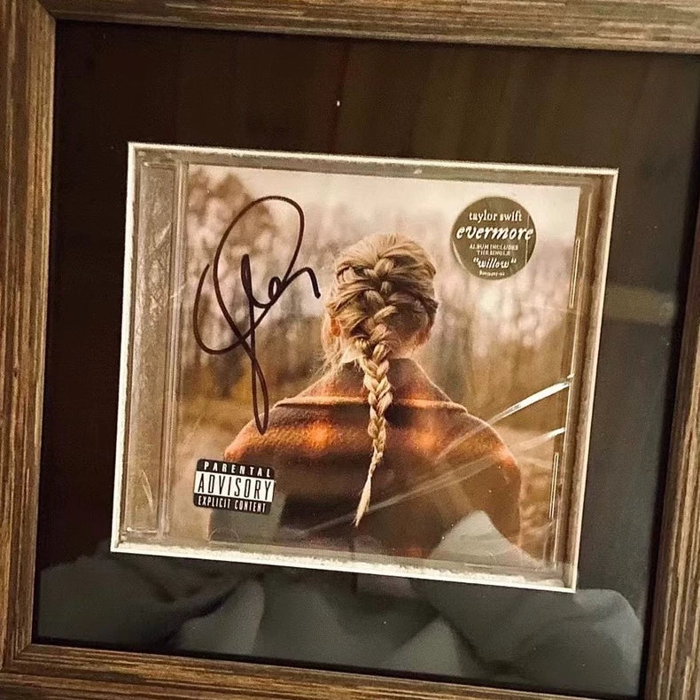 Taylor Swift – evermore Signed CD with Frame