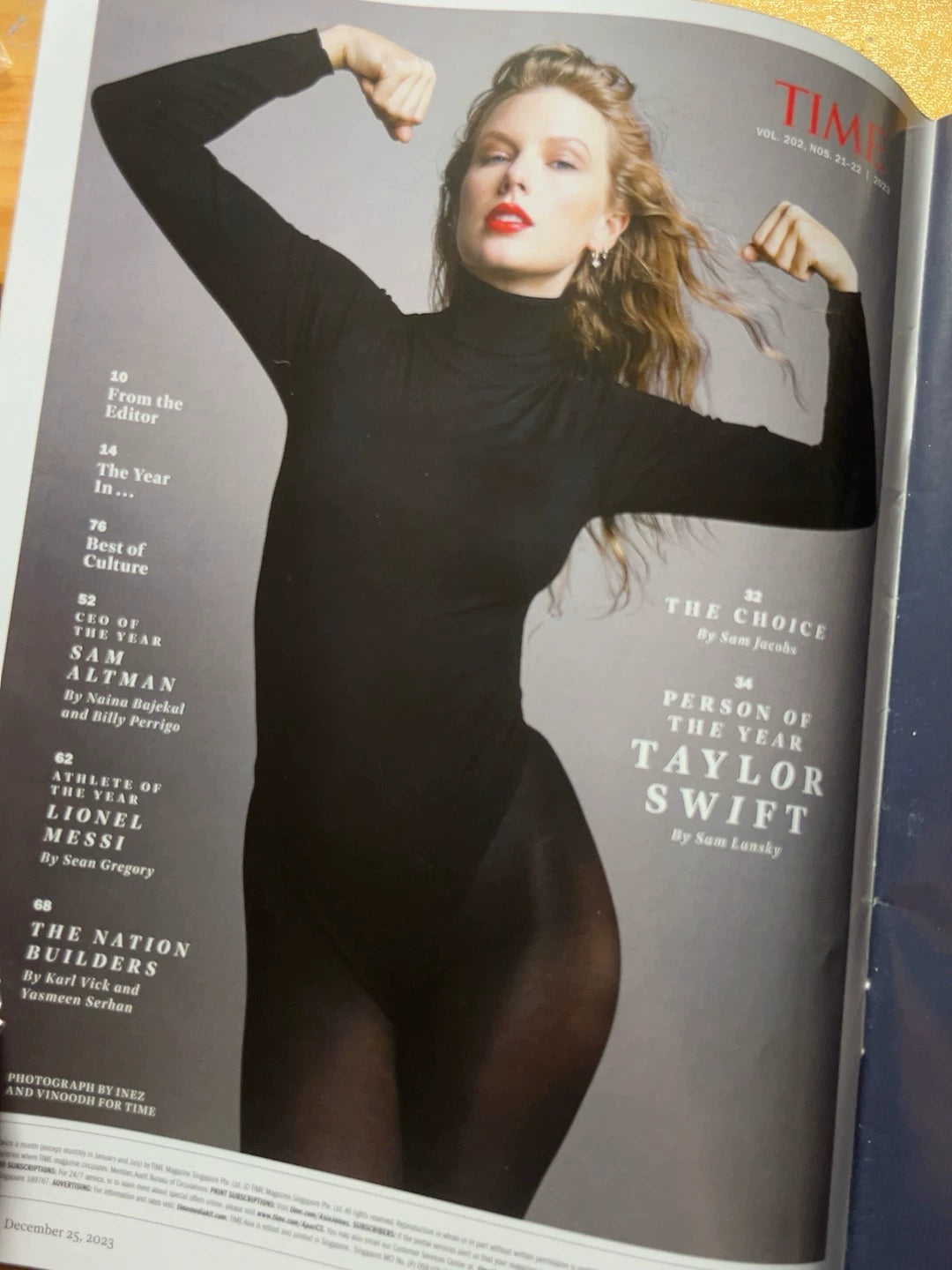 Taylor Swift — TIME Person of the Year Magazine — December 2023 — photo 3