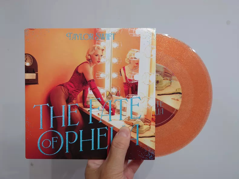 Taylor Swift – The Fate of Ophelia – Transparent Orange Glitter 7-Inch Vinyl