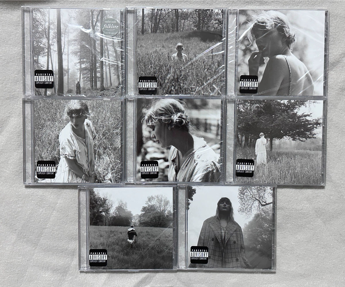 Taylor Swift – folklore – US Webstore First-Week CD Variants 1–8, Complete Set