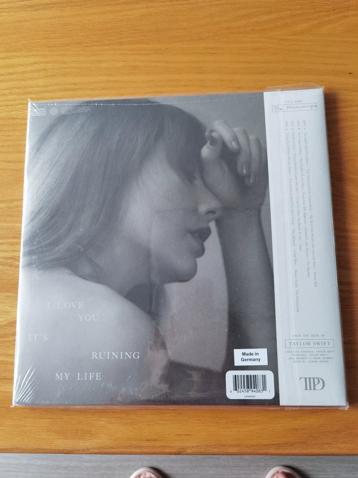 Taylor Swift – The Tortured Poets Department – The Manuscript – Clear 2LP