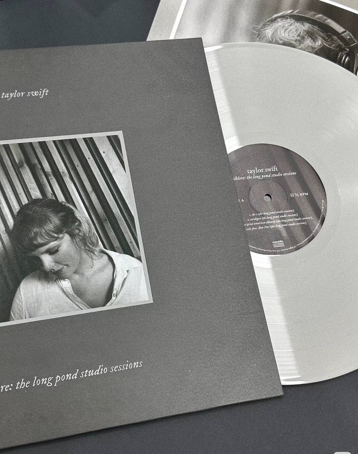 Taylor Swift – folklore: the long pond studio sessions — China Edition Gray 2LP — actual item photo 1