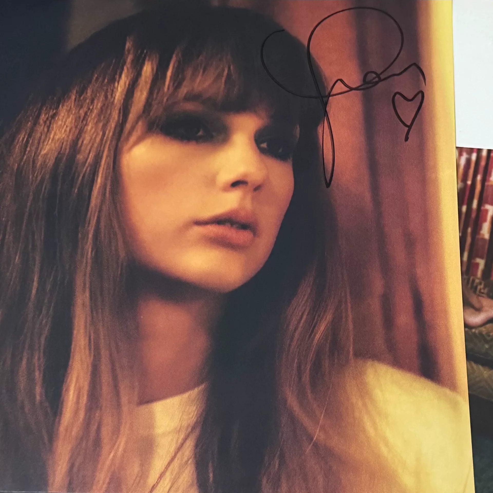 Taylor Swift Midnights Jade Green Signed Vinyl with Heart Signature