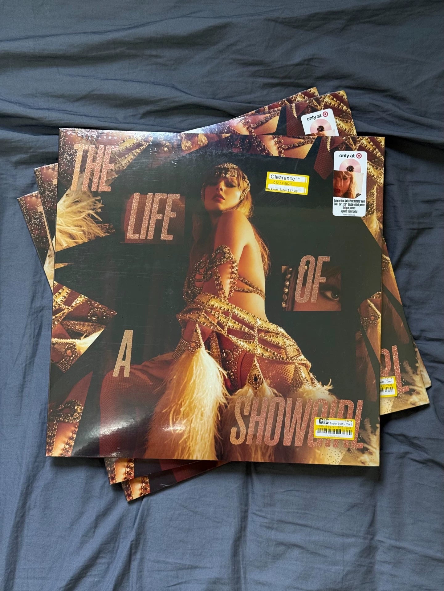 Taylor Swift — The Life of a Showgirl Target Pink Vinyl LP — Sealed — photo 2