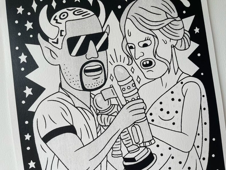 Kanye West and Taylor Swift – 2009 MTV Moment – Signed Limited Screenprint