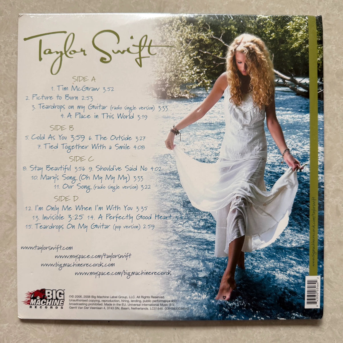 Taylor Swift – Taylor Swift – RSD Blue Vinyl 2LP – European Edition — product detail 2