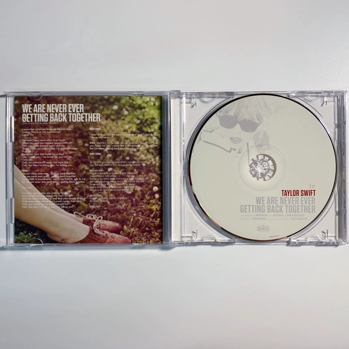 Taylor Swift – We Are Never Ever Getting Back Together — US CD Single — actual item photo 1