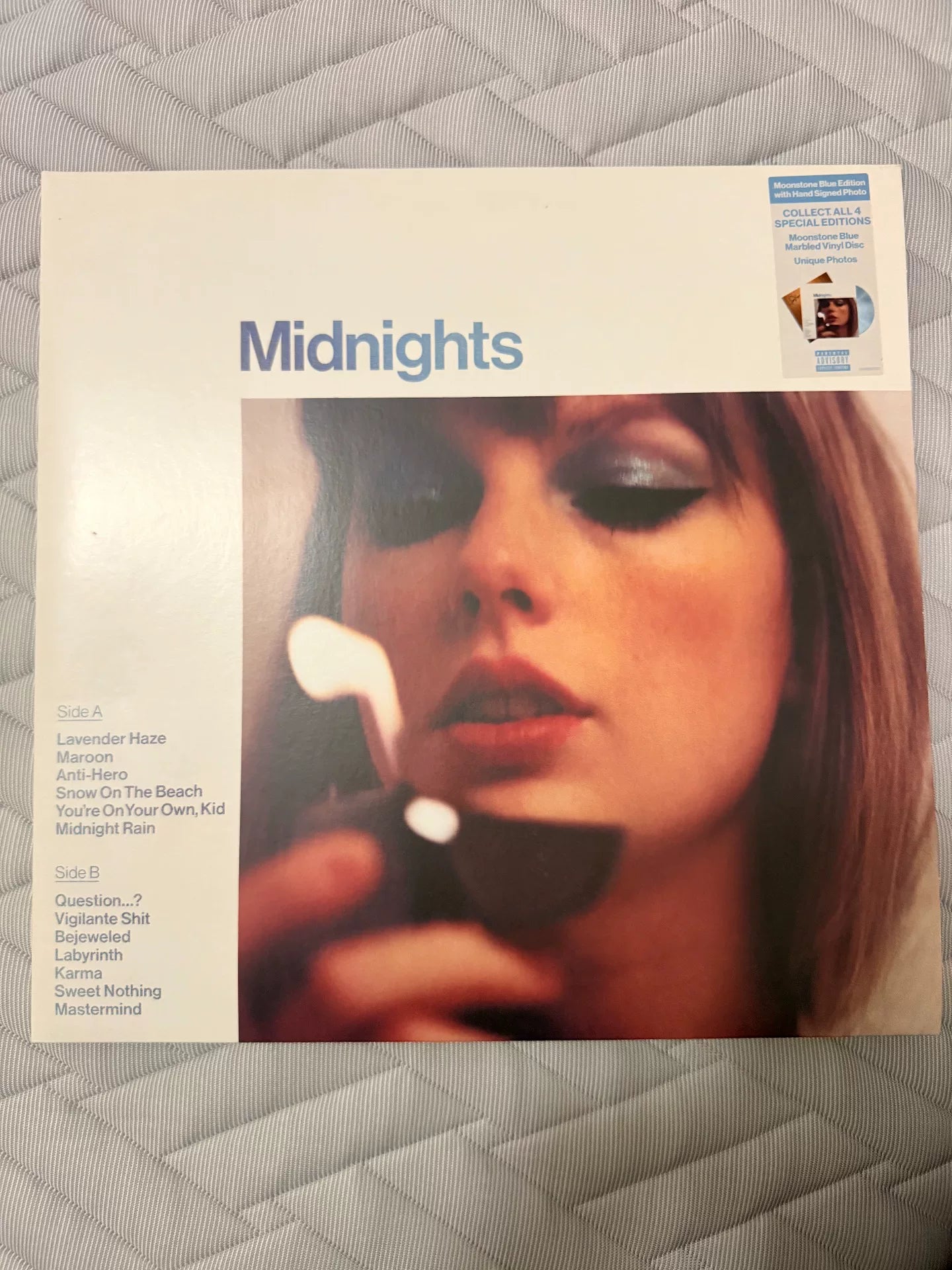 Taylor Swift – Midnights Signed Moonstone Blue Vinyl