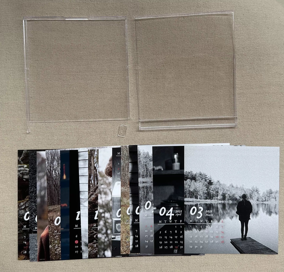 Taylor Swift – Evermore – Japanese CD with Calendar Cards, Damaged Card Case – actual item photograph 5