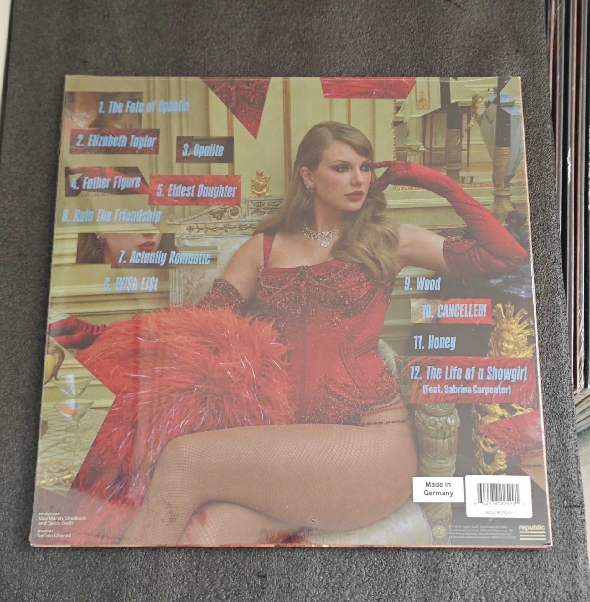 Taylor Swift – The Life of a Showgirl – Seller-Listed Blue Marble Glitter Vinyl LP – photograph 2