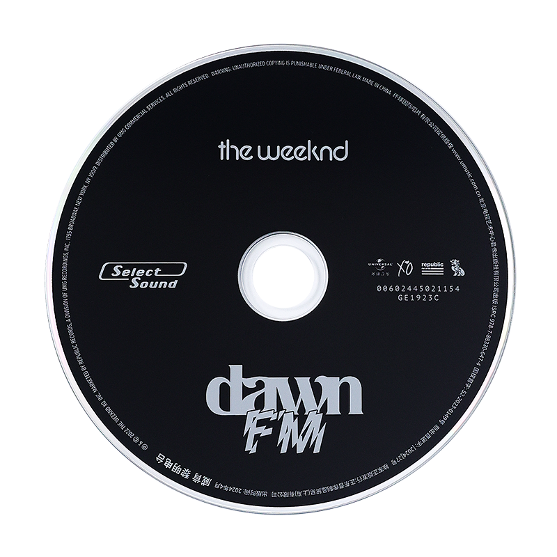 The Weeknd album Dawn FM Dawn Radio CD  官方正版 威肯 盆栽哥The Weeknd专辑 Dawn FM黎明电台 CD唱片