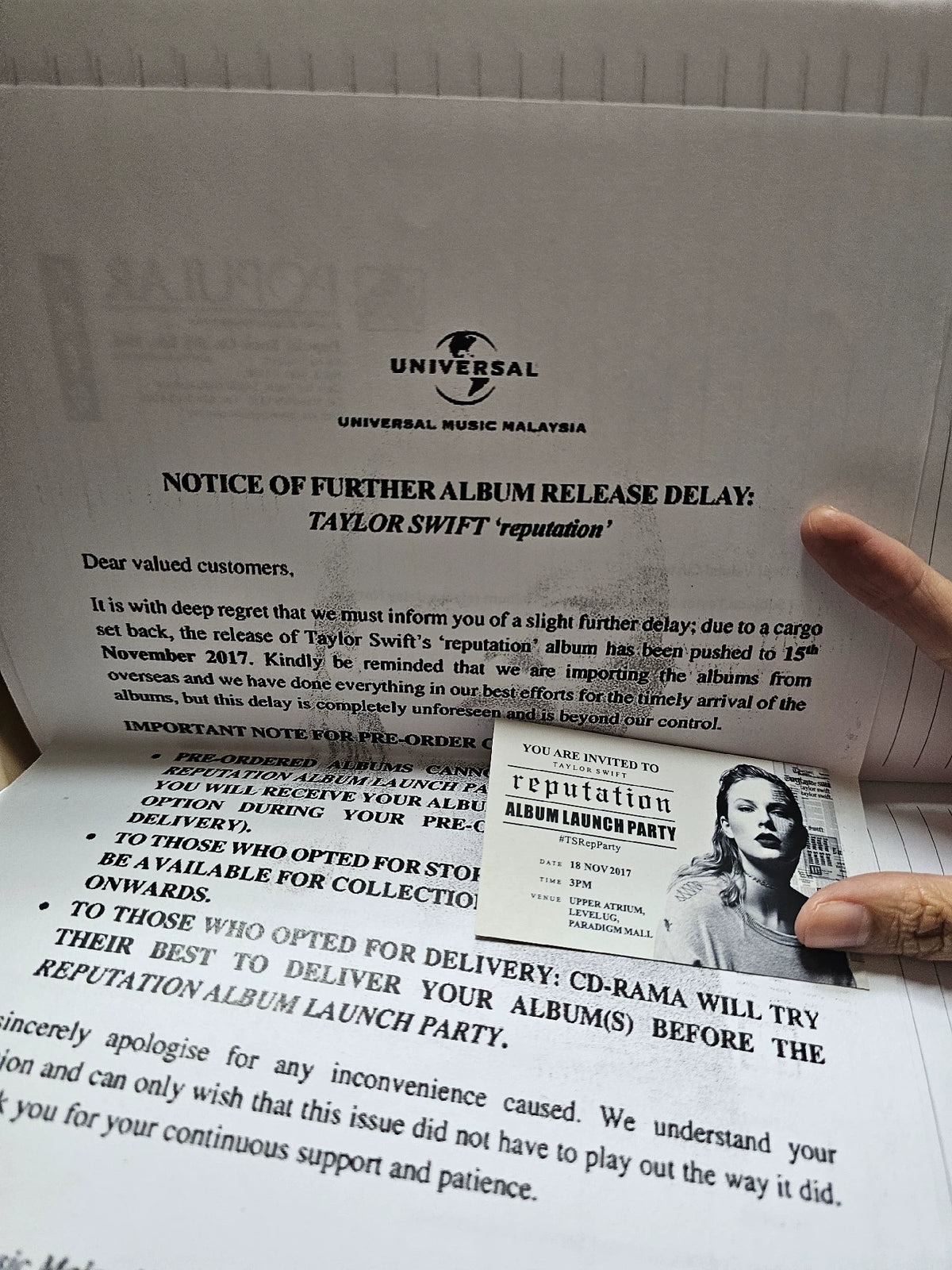 Taylor Swift – Reputation CD Regional Editions — product detail 6