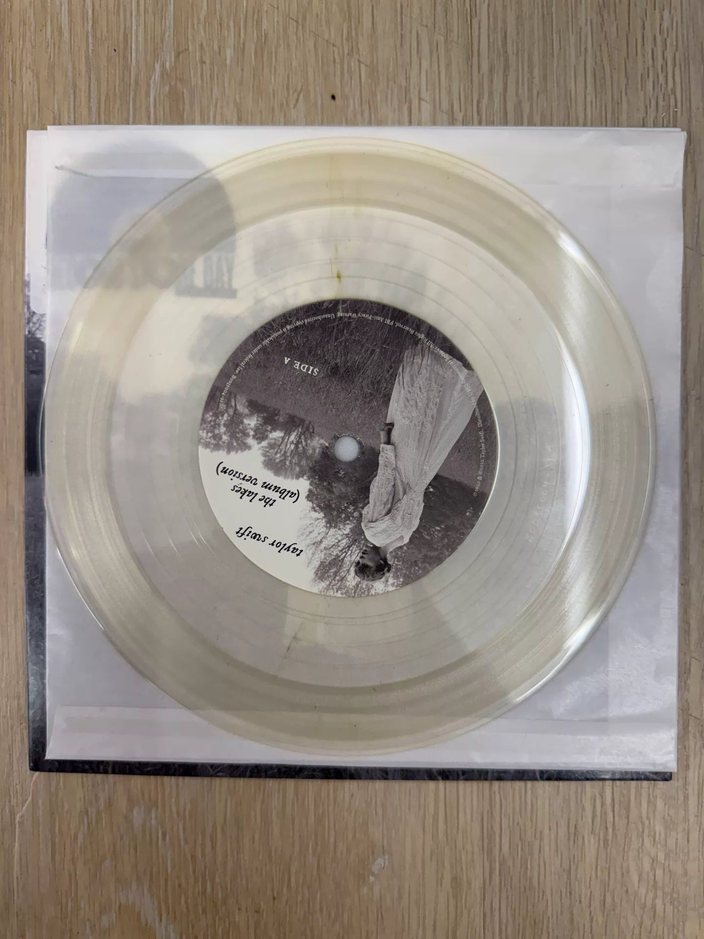 Taylor Swift – The Lakes – Clear 7-Inch Vinyl (Opened) – image 4