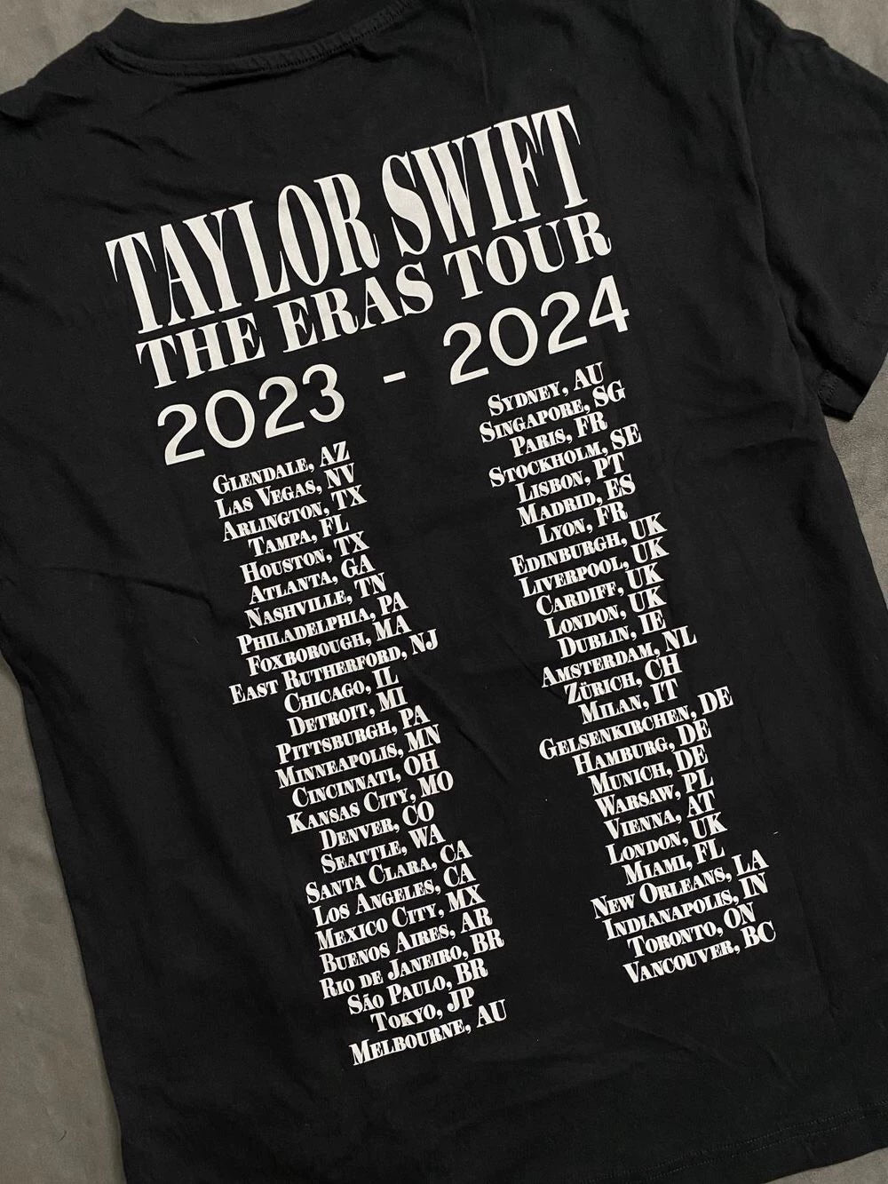 Taylor Swift – The Eras Tour Black Graphic T-Shirt – photograph 7