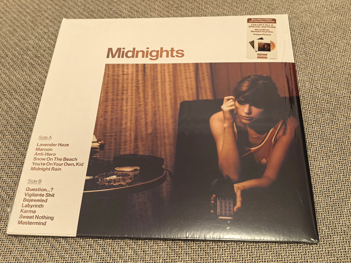 Taylor Swift – Midnights – US Blood Moon Vinyl with Signed Insert (LP)