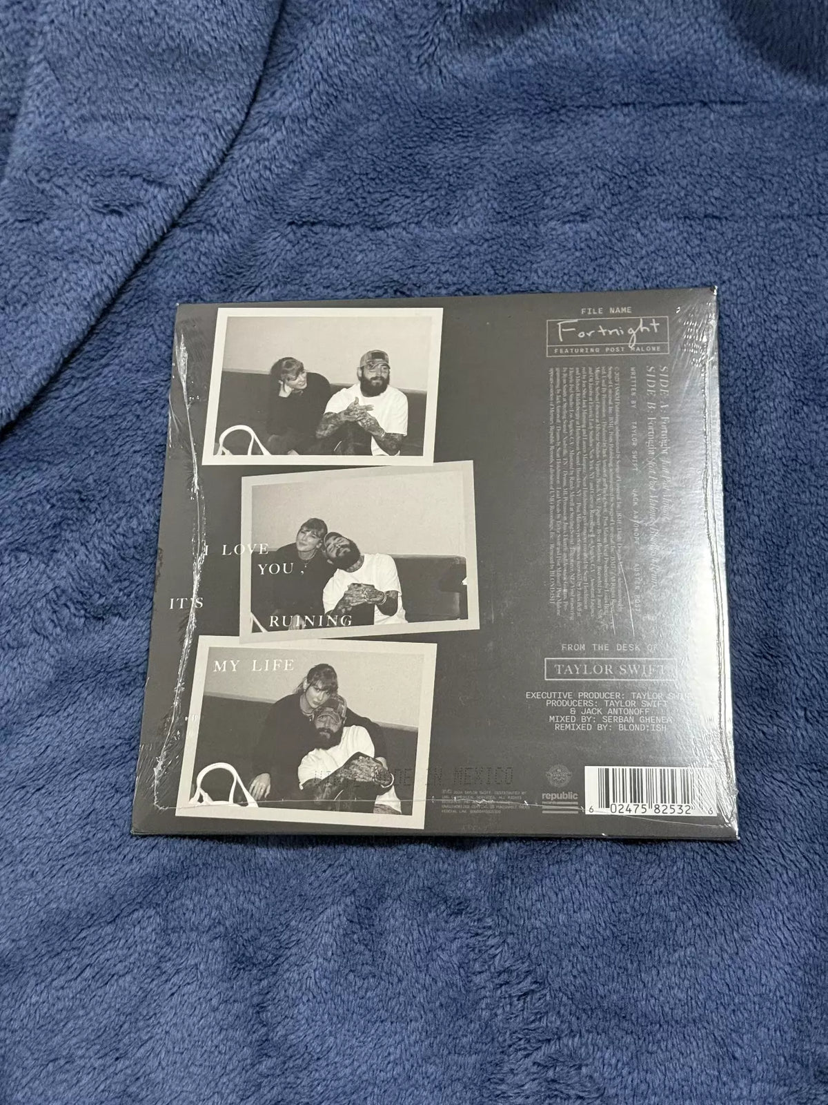 Taylor Swift Featuring Post Malone – Fortnight – RSD White 7-Inch Vinyl – actual item photograph 2