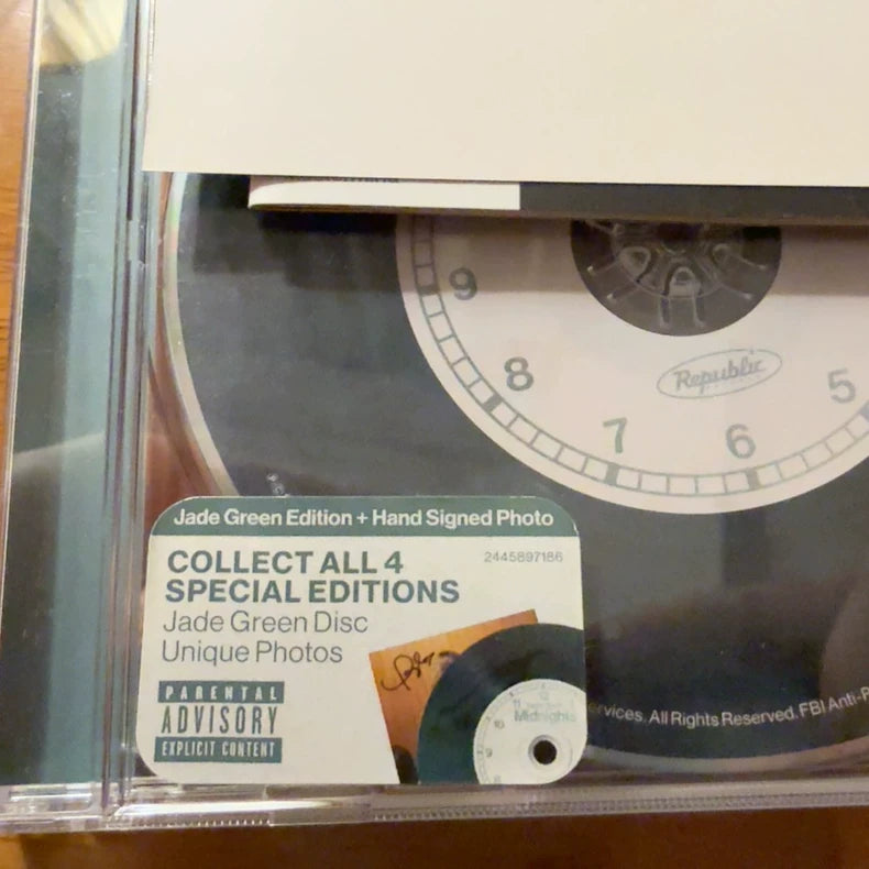 Taylor Swift – Midnights – Jade Green Signed CD