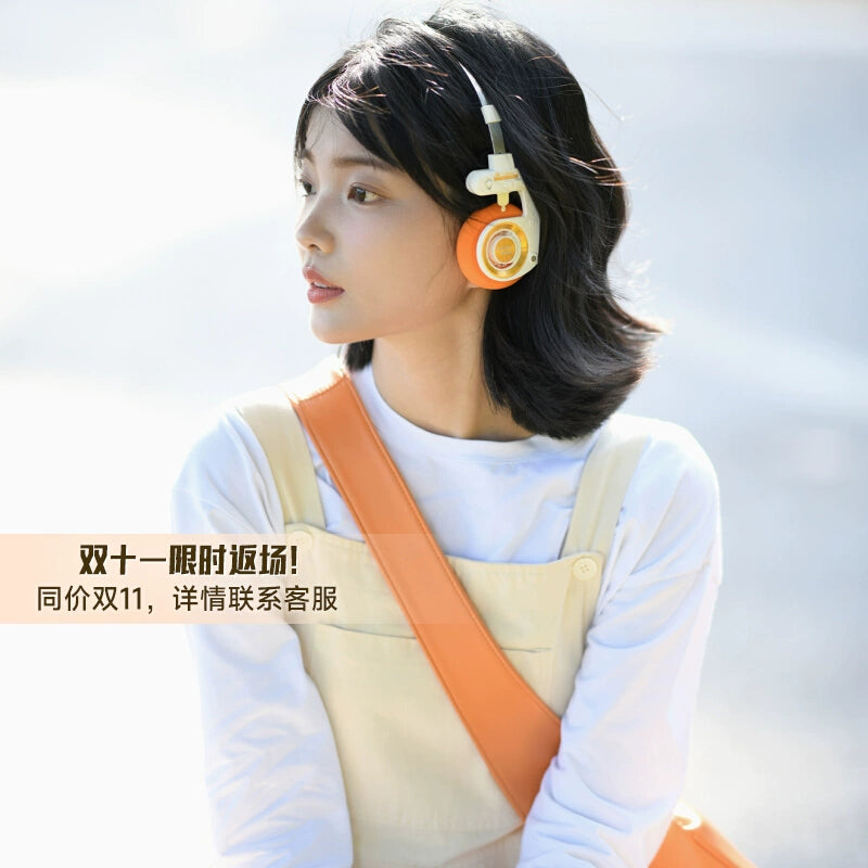 WhatPlus RETRO R3 Academy Series headsets portable compact wireless headphones star model  问加WhatPlus RETRO R3学院系列头戴式便携小巧无线耳机明星同款
