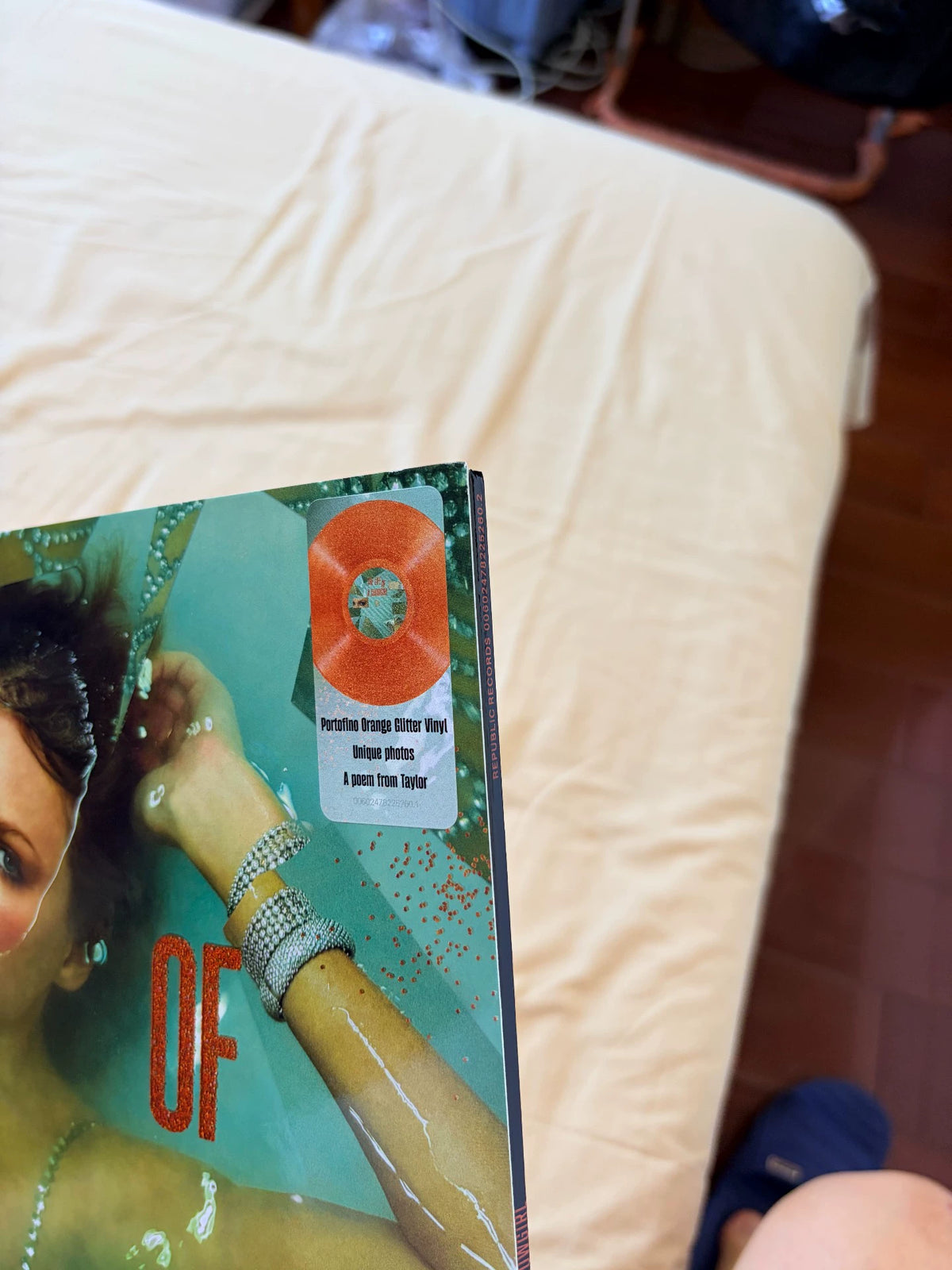 Taylor Swift – The Life Of A Showgirl – German Orange Glitter LP, Opened