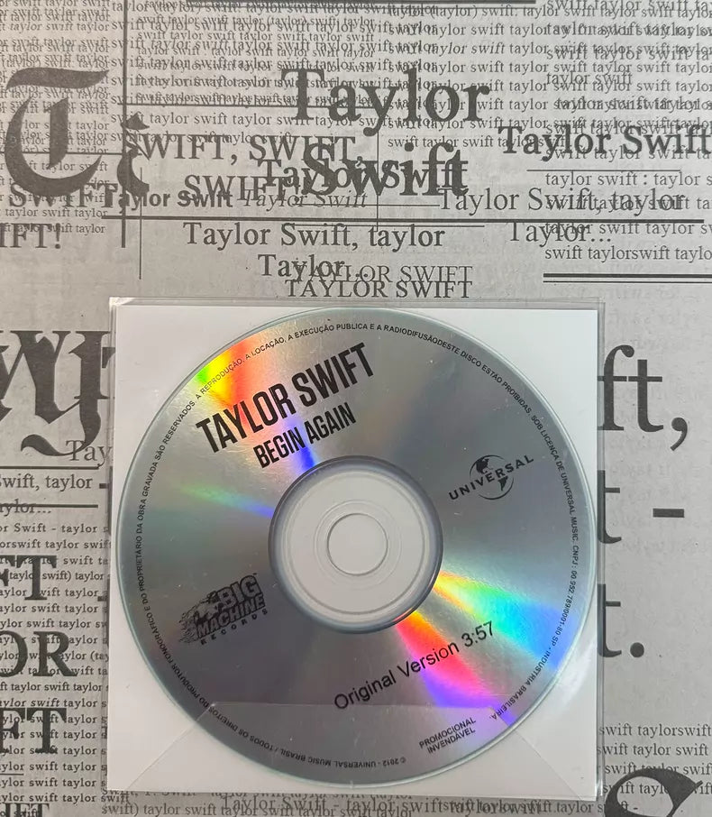 Taylor Swift – Begin Again Brazilian Promotional CD Single