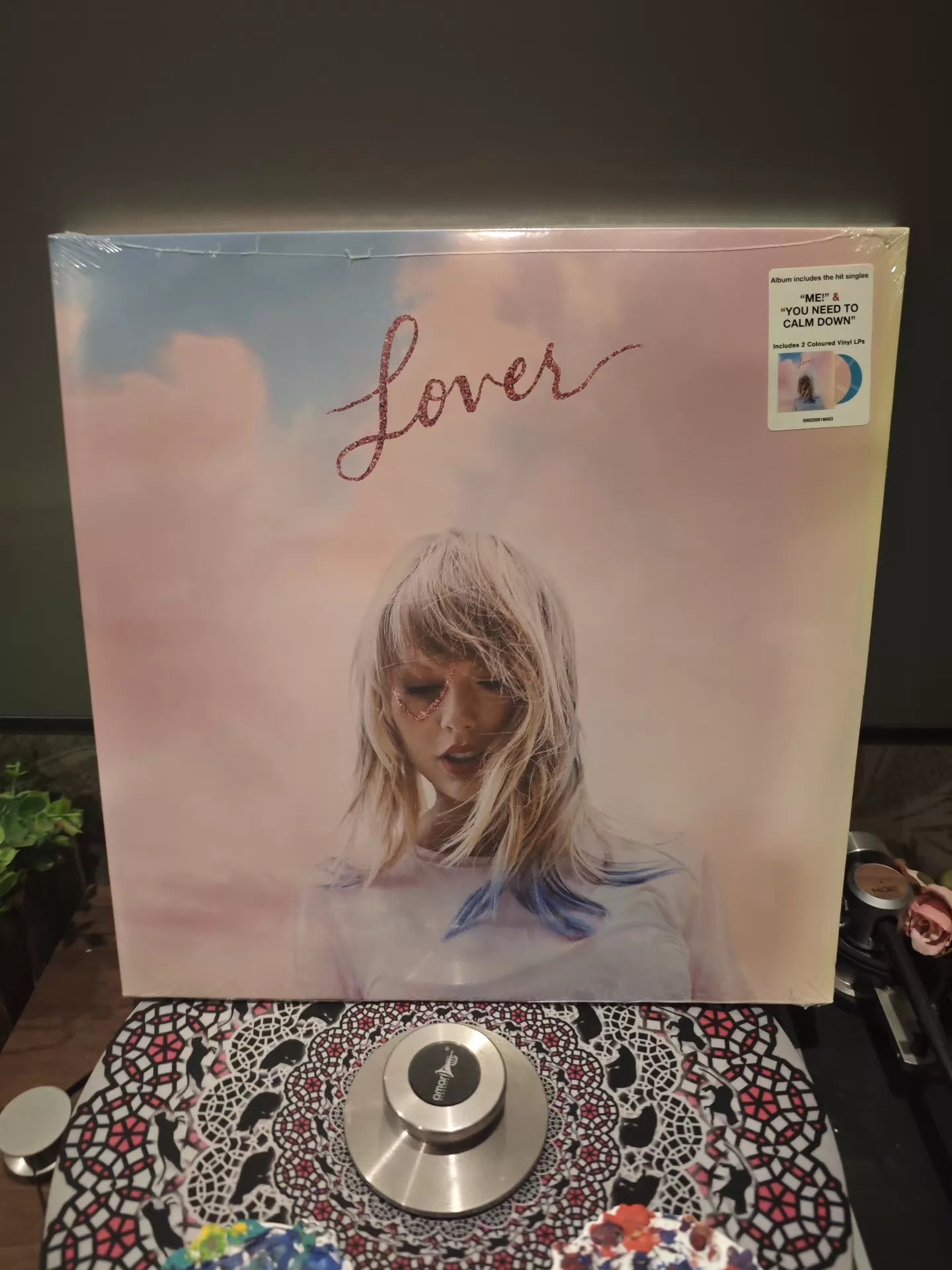 Taylor Swift – Lover – Pink and Blue Vinyl 2LP – photograph 1