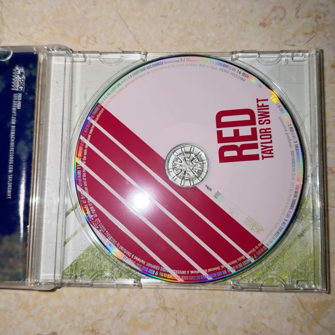 Taylor Swift Red Japanese Edition CD with Japanese Lyric Book