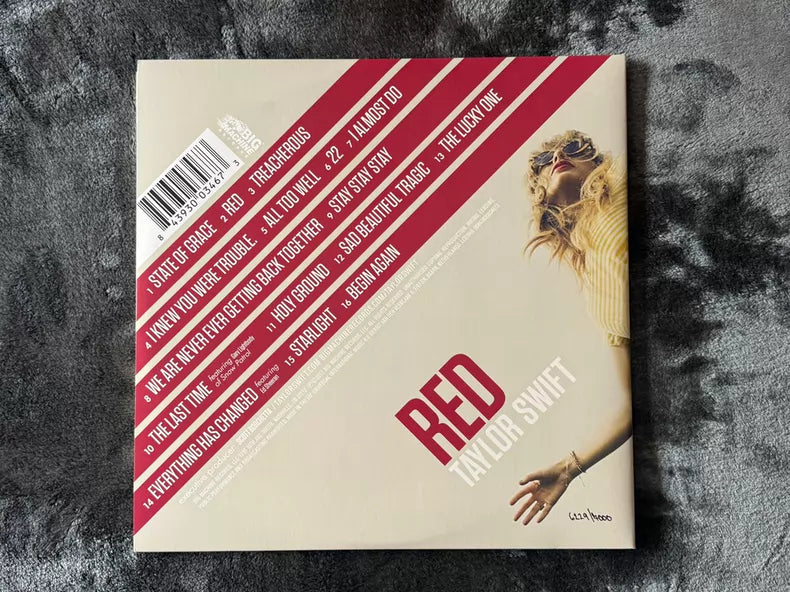 Taylor Swift Red RSD Europe Numbered Clear Vinyl 2LP – Opened