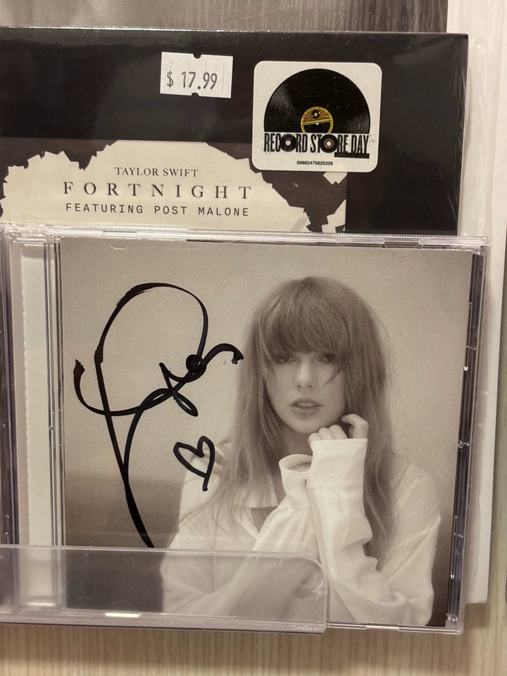 Taylor Swift – The Tortured Poets Department, Seller-Listed Heart-Signed CD
