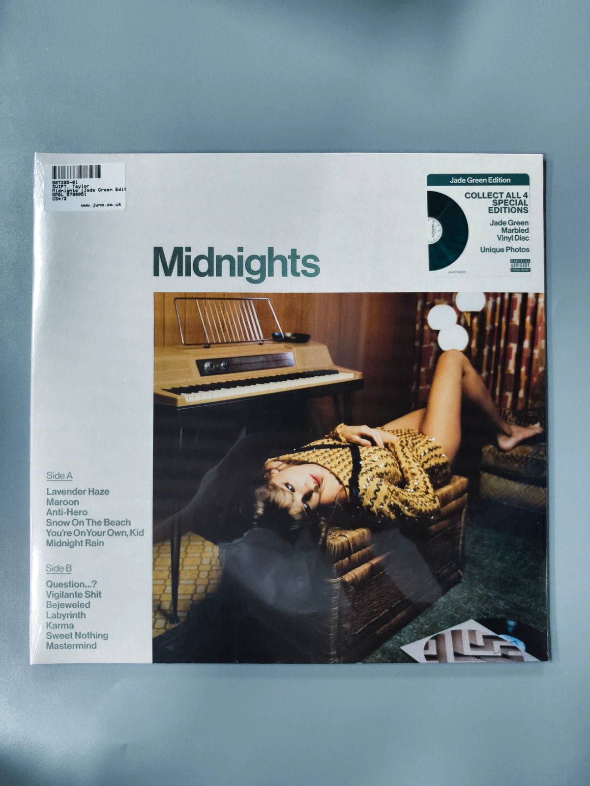 Taylor Swift – Midnights – Jade Green Marbled LP, Sealed – actual item photo 1