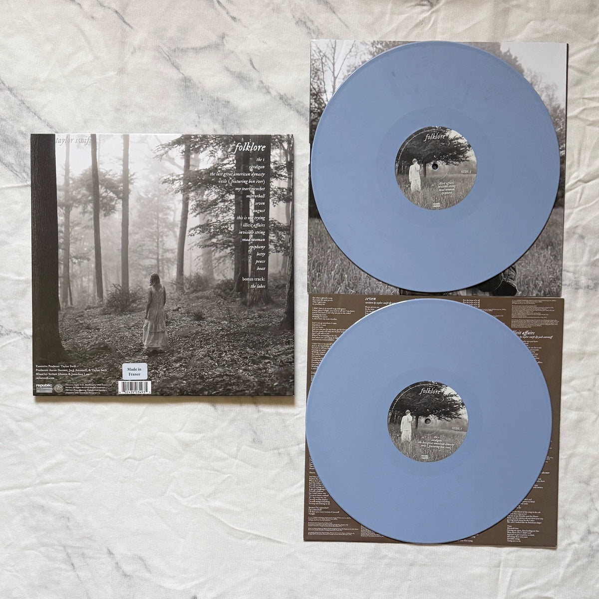 Taylor Swift – Folklore, Hide and Seek, Azure Blue 2LP – photo 2