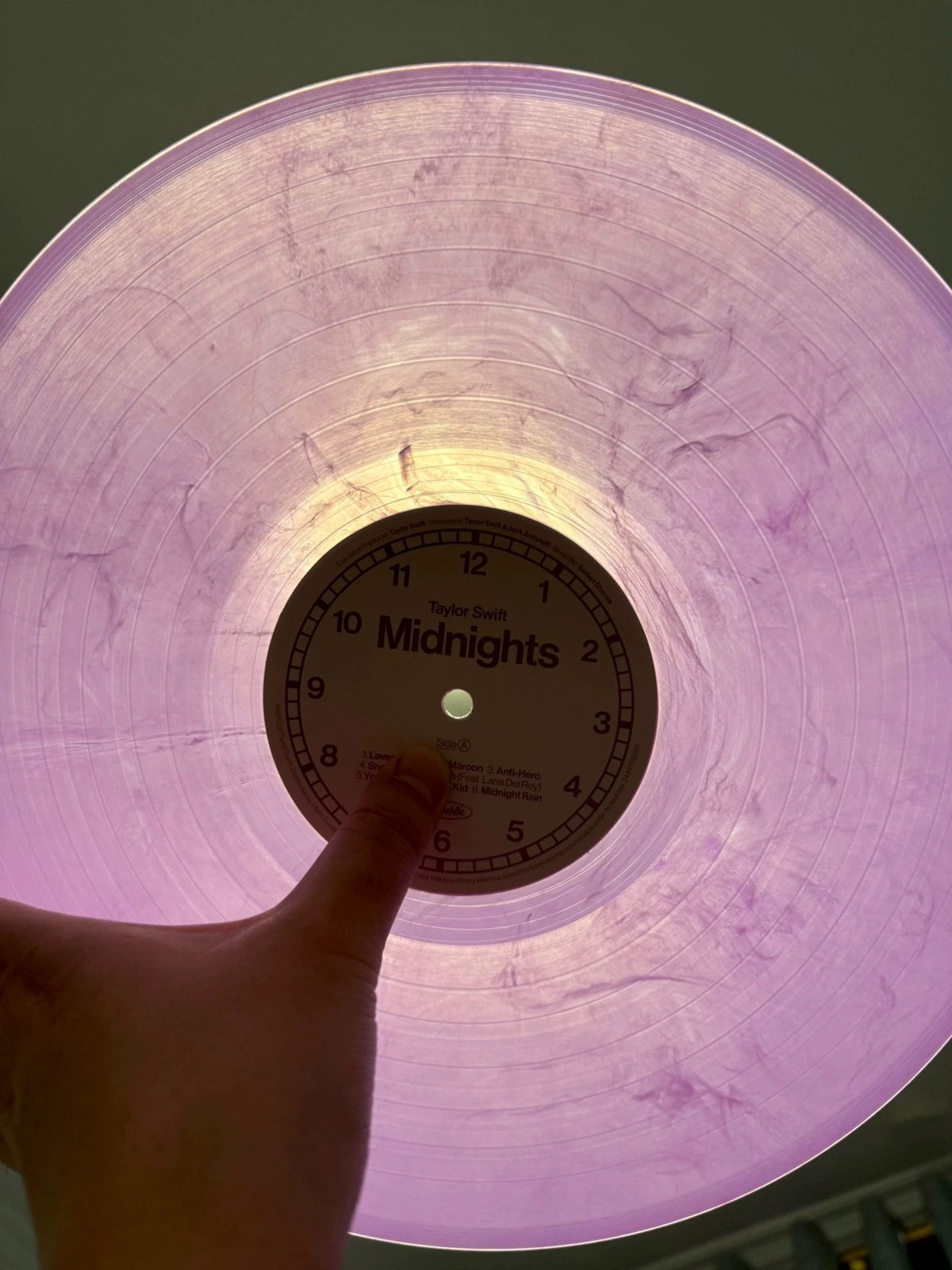 Taylor Swift – Midnights – Love Potion Purple Vinyl LP – actual item photograph 3